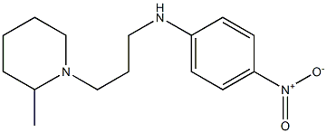 N-[3-(2-methylpiperidin-1-yl)propyl]-4-nitroaniline,,结构式