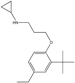 N-[3-(2-tert-butyl-4-ethylphenoxy)propyl]cyclopropanamine,,结构式