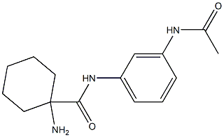 N-[3-(acetylamino)phenyl]-1-aminocyclohexanecarboxamide Structure