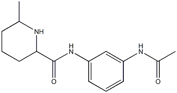 N-[3-(acetylamino)phenyl]-6-methylpiperidine-2-carboxamide Struktur