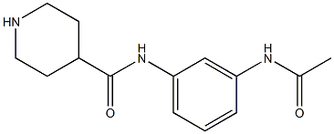 N-[3-(acetylamino)phenyl]piperidine-4-carboxamide Structure