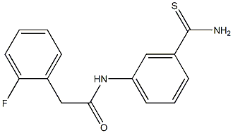 N-[3-(aminocarbonothioyl)phenyl]-2-(2-fluorophenyl)acetamide Structure