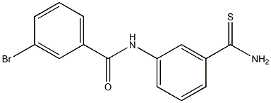 N-[3-(aminocarbonothioyl)phenyl]-3-bromobenzamide Struktur