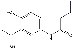 N-[4-hydroxy-3-(1-sulfanylethyl)phenyl]butanamide Structure