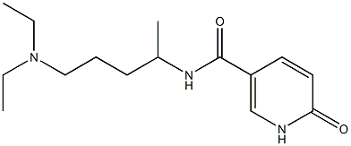 N-[5-(diethylamino)pentan-2-yl]-6-oxo-1,6-dihydropyridine-3-carboxamide 结构式