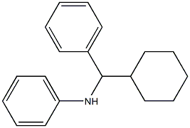 N-(α-シクロヘキシルベンジル)アニリン 化学構造式