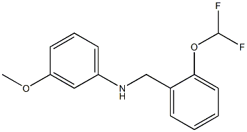 N-{[2-(difluoromethoxy)phenyl]methyl}-3-methoxyaniline Structure