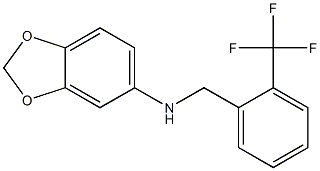 N-{[2-(trifluoromethyl)phenyl]methyl}-2H-1,3-benzodioxol-5-amine Struktur