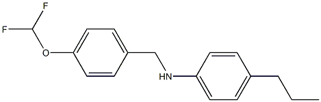 N-{[4-(difluoromethoxy)phenyl]methyl}-4-propylaniline