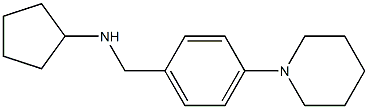 N-{[4-(piperidin-1-yl)phenyl]methyl}cyclopentanamine Structure