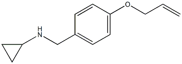 N-{[4-(prop-2-en-1-yloxy)phenyl]methyl}cyclopropanamine Structure