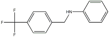 N-{[4-(trifluoromethyl)phenyl]methyl}aniline,,结构式