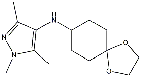 N-{1,4-dioxaspiro[4.5]decan-8-yl}-1,3,5-trimethyl-1H-pyrazol-4-amine Structure