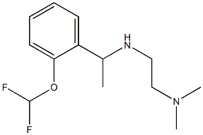 N'-{1-[2-(difluoromethoxy)phenyl]ethyl}-N,N-dimethylethane-1,2-diamine Structure