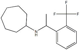 N-{1-[2-(trifluoromethyl)phenyl]ethyl}cycloheptanamine 化学構造式