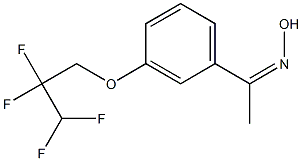 N-{1-[3-(2,2,3,3-tetrafluoropropoxy)phenyl]ethylidene}hydroxylamine,,结构式