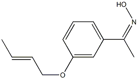 N-{1-[3-(but-2-en-1-yloxy)phenyl]ethylidene}hydroxylamine Structure