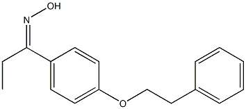 N-{1-[4-(2-phenylethoxy)phenyl]propylidene}hydroxylamine Struktur