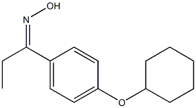 N-{1-[4-(cyclohexyloxy)phenyl]propylidene}hydroxylamine Structure