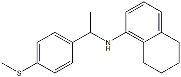 N-{1-[4-(methylsulfanyl)phenyl]ethyl}-5,6,7,8-tetrahydronaphthalen-1-amine 结构式
