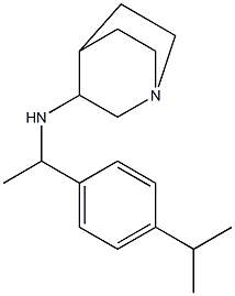 N-{1-[4-(propan-2-yl)phenyl]ethyl}-1-azabicyclo[2.2.2]octan-3-amine Structure