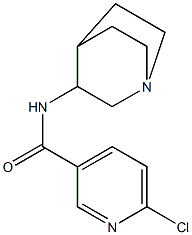 N-{1-azabicyclo[2.2.2]octan-3-yl}-6-chloropyridine-3-carboxamide Structure