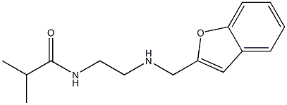 N-{2-[(1-benzofuran-2-ylmethyl)amino]ethyl}-2-methylpropanamide 结构式