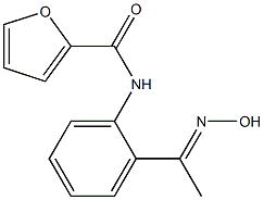 N-{2-[(1E)-N-hydroxyethanimidoyl]phenyl}-2-furamide 结构式