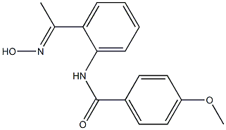 N-{2-[(1E)-N-hydroxyethanimidoyl]phenyl}-4-methoxybenzamide Structure