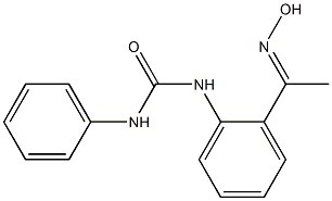 N-{2-[(1E)-N-hydroxyethanimidoyl]phenyl}-N'-phenylurea 结构式