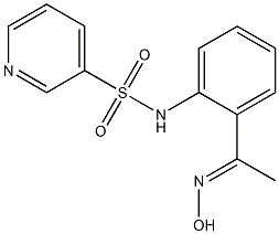 N-{2-[(1E)-N-hydroxyethanimidoyl]phenyl}pyridine-3-sulfonamide Structure