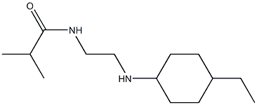 N-{2-[(4-ethylcyclohexyl)amino]ethyl}-2-methylpropanamide 结构式