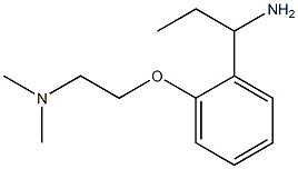 N-{2-[2-(1-aminopropyl)phenoxy]ethyl}-N,N-dimethylamine Struktur