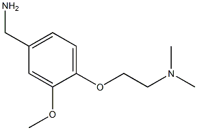 N-{2-[4-(aminomethyl)-2-methoxyphenoxy]ethyl}-N,N-dimethylamine Struktur