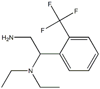 N-{2-amino-1-[2-(trifluoromethyl)phenyl]ethyl}-N,N-diethylamine,,结构式