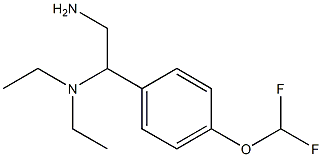 N-{2-amino-1-[4-(difluoromethoxy)phenyl]ethyl}-N,N-diethylamine Struktur