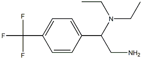 N-{2-amino-1-[4-(trifluoromethyl)phenyl]ethyl}-N,N-diethylamine 化学構造式
