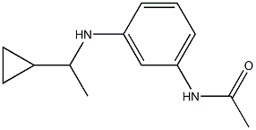 N-{3-[(1-cyclopropylethyl)amino]phenyl}acetamide Struktur