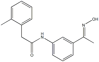 N-{3-[(1E)-N-hydroxyethanimidoyl]phenyl}-2-(2-methylphenyl)acetamide Structure