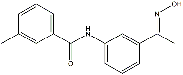 N-{3-[(1E)-N-hydroxyethanimidoyl]phenyl}-3-methylbenzamide Struktur