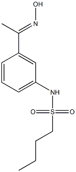 N-{3-[(1E)-N-hydroxyethanimidoyl]phenyl}butane-1-sulfonamide Structure