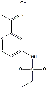 N-{3-[(1E)-N-hydroxyethanimidoyl]phenyl}ethanesulfonamide Structure