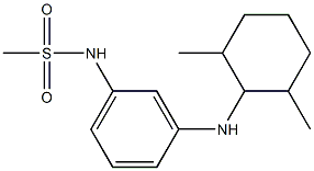 N-{3-[(2,6-dimethylcyclohexyl)amino]phenyl}methanesulfonamide Structure