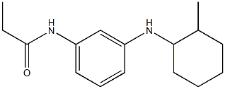 N-{3-[(2-methylcyclohexyl)amino]phenyl}propanamide,,结构式