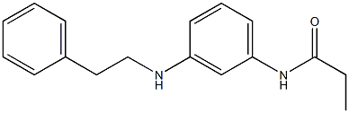 N-{3-[(2-phenylethyl)amino]phenyl}propanamide Struktur