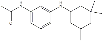 N-{3-[(3,3,5-trimethylcyclohexyl)amino]phenyl}acetamide 化学構造式