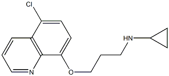 N-{3-[(5-chloroquinolin-8-yl)oxy]propyl}cyclopropanamine Struktur