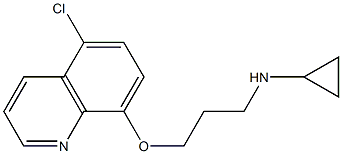 N-{3-[(5-chloroquinolin-8-yl)oxy]propyl}cyclopropanamine 结构式