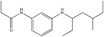N-{3-[(5-methylheptan-3-yl)amino]phenyl}propanamide Structure