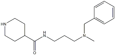 N-{3-[benzyl(methyl)amino]propyl}piperidine-4-carboxamide|